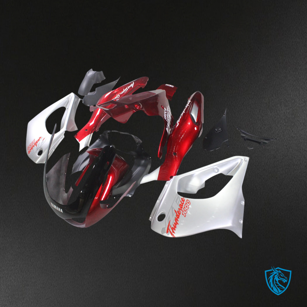 Yamaha YZF1000R (1997-2007) Thunderace Red & Silver Style 1 Fairing Kit | ABS Bodywork