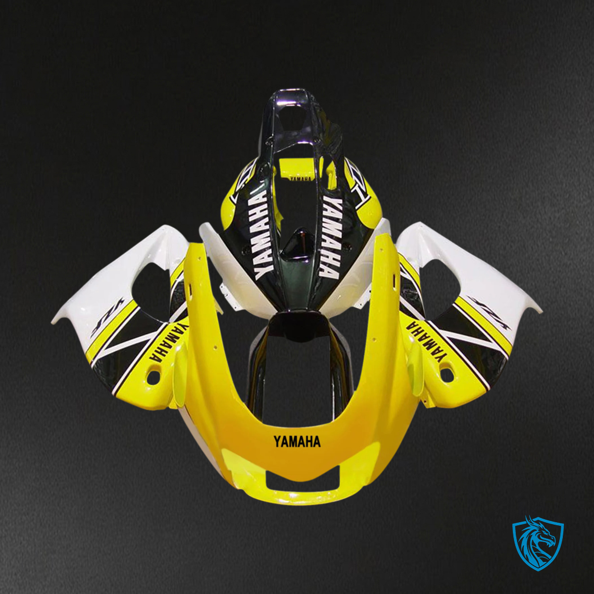 Yamaha YZF1000R (1997-2007) Thunderace White, Black & Yellow Fairing Kit | ABS Bodywork
