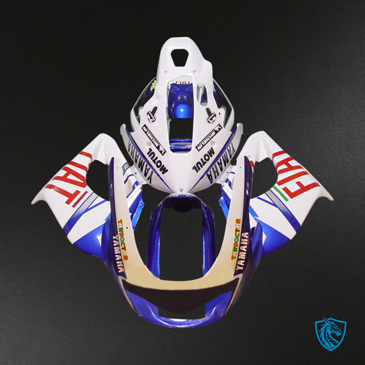 Yamaha YZF1000R (1997-2007) Thunderace White & Blue Fairing Kit - Aftermarket ABS Bodywork