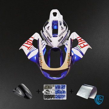 Yamaha YZF1000R (1997-2007) Thunderace White & Blue Fairing Kit - Aftermarket ABS Bodywork