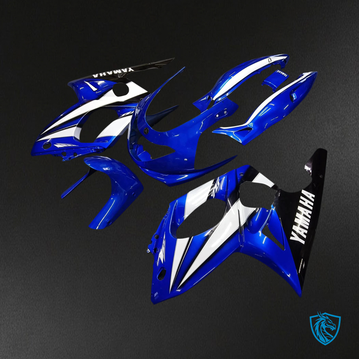 Yamaha YZF 600R (1996-2007) Thundercat Black & Blue Fairing Kit - Aftermarket ABS Bodywork