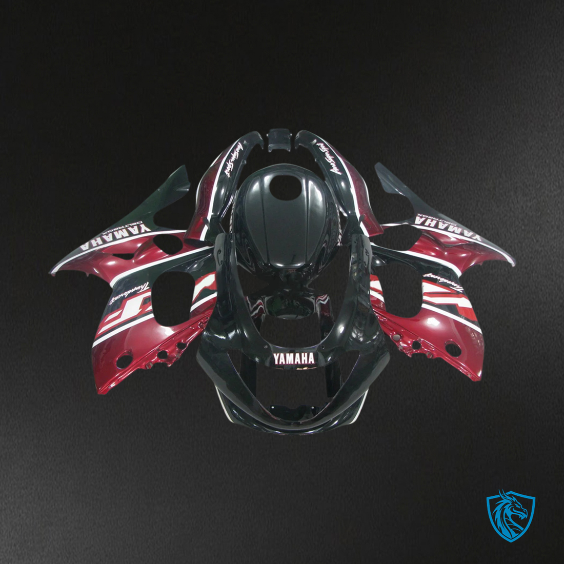Yamaha YZF 600R (1996-2007) Thundercat Black & Dark Red - Custom ABS Fairing Kit