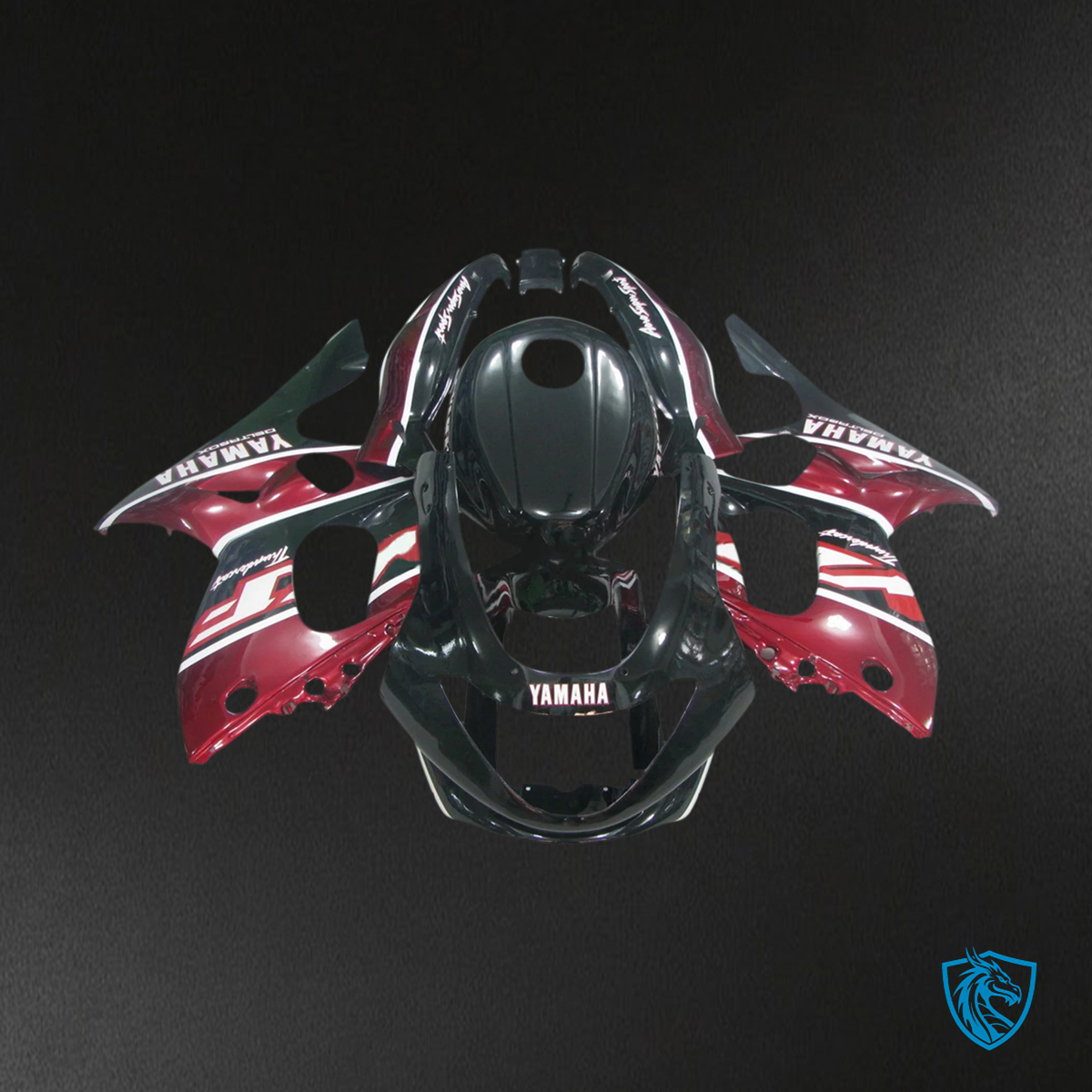 Yamaha YZF 600R (1996-2007) Thundercat Black & Dark Red - Custom ABS Fairing Kit