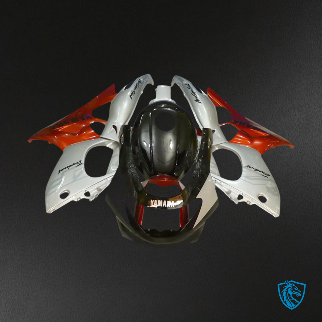 Yamaha YZF 600R (1996-2007) Thundercat Black, Silver & Orange - Custom ABS Fairing Kit