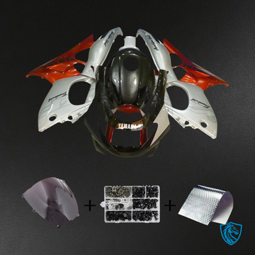 Yamaha YZF 600R (1996-2007) Thundercat Black, Silver & Orange - Custom ABS Fairing Kit