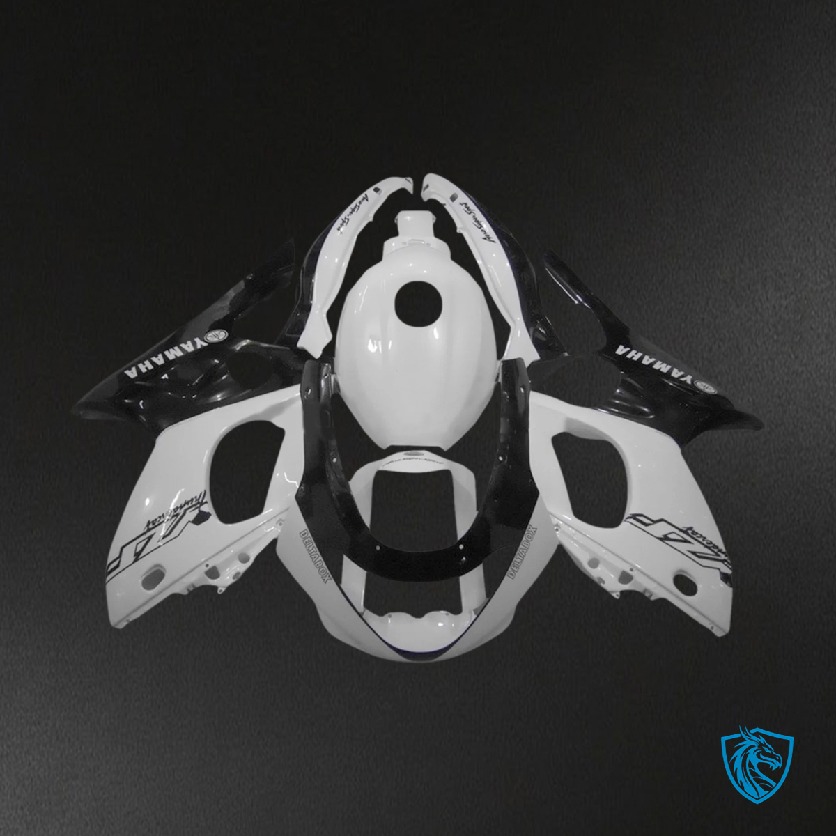 Yamaha YZF 600R (1996-2007) Thundercat Black & White Fairing Kit - Aftermarket ABS Bodywork