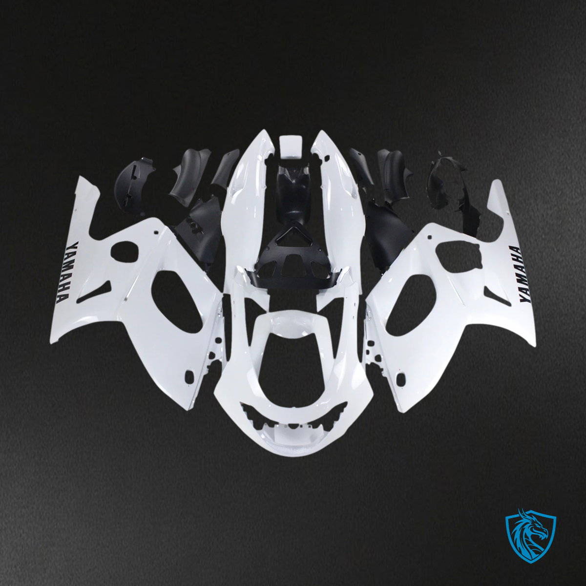 Yamaha YZF 600R (1996-2007) Thundercat Black & White - Fairing Kit | ABS Bodywork