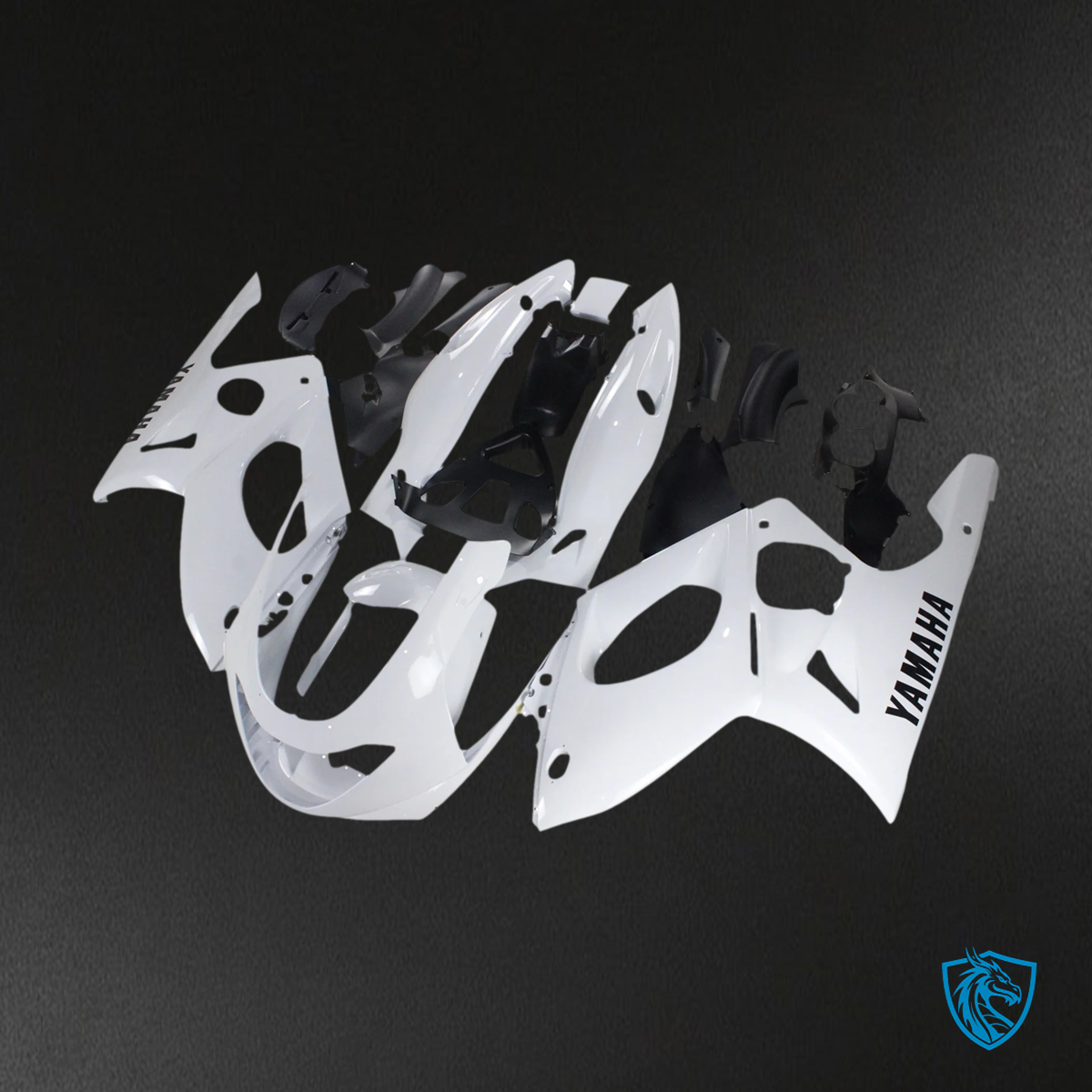 Yamaha YZF 600R (1996-2007) Thundercat Black & White - Fairing Kit | ABS Bodywork