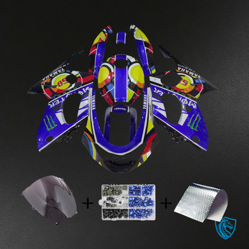 Yamaha YZF 600R (1996-2007) Thundercat Blue, Black & Yellow - Custom ABS Fairing Kit