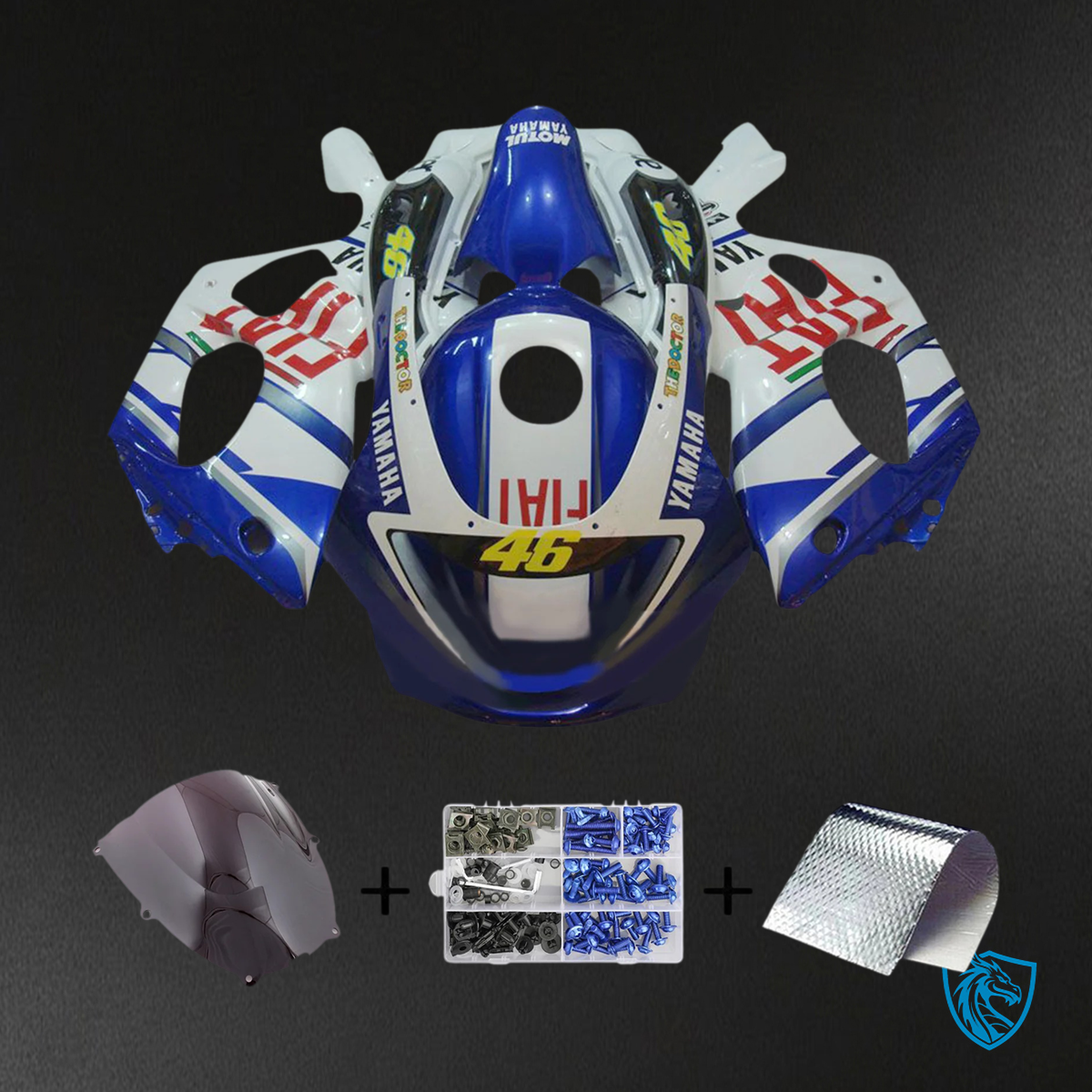 Yamaha YZF 600R (1996-2007) Thundercat Blue, White & Black - Fairing Kit | ABS Bodywork
