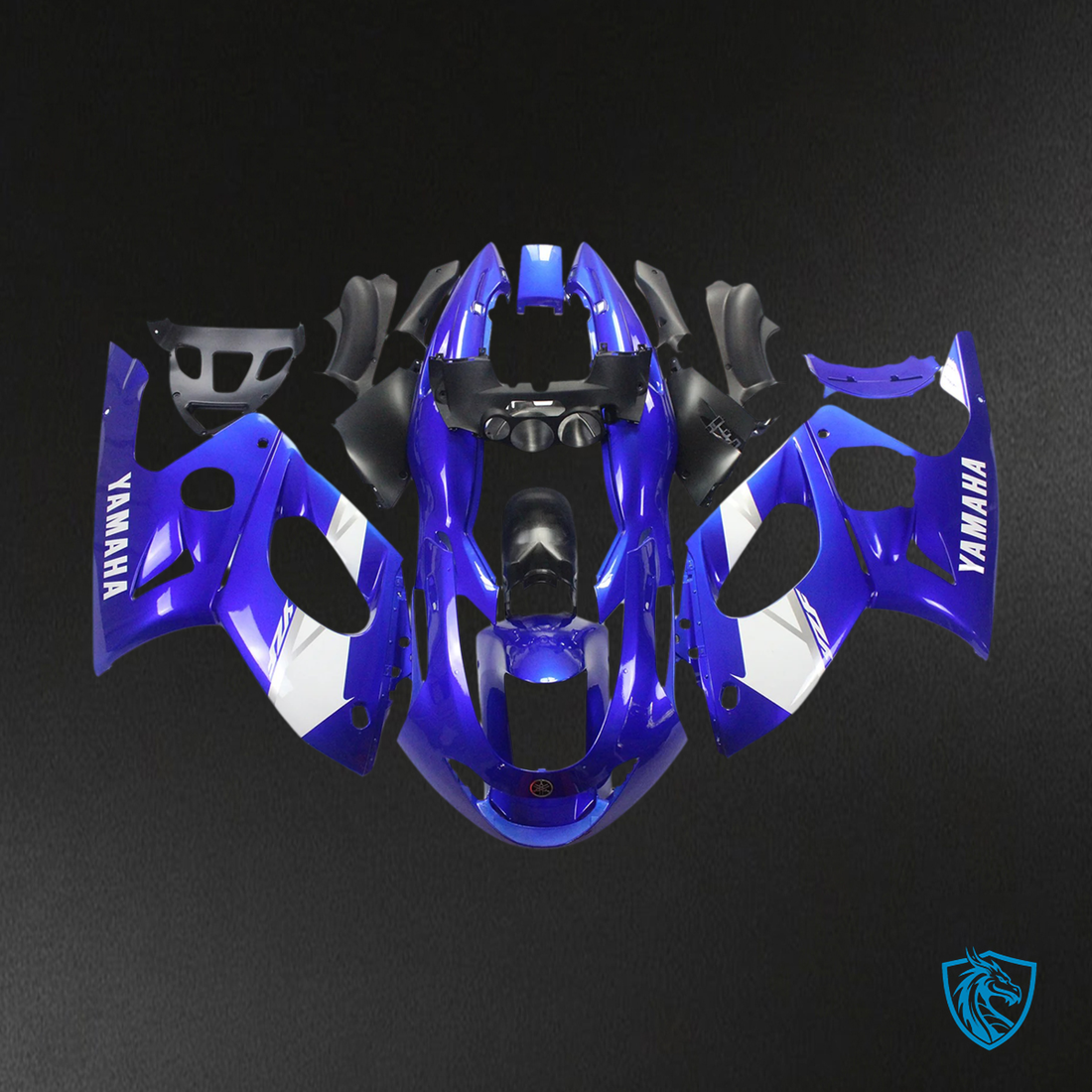 Yamaha YZF600R (1996-2007) Thundercat Blue & White - Custom ABS Fairing Kit