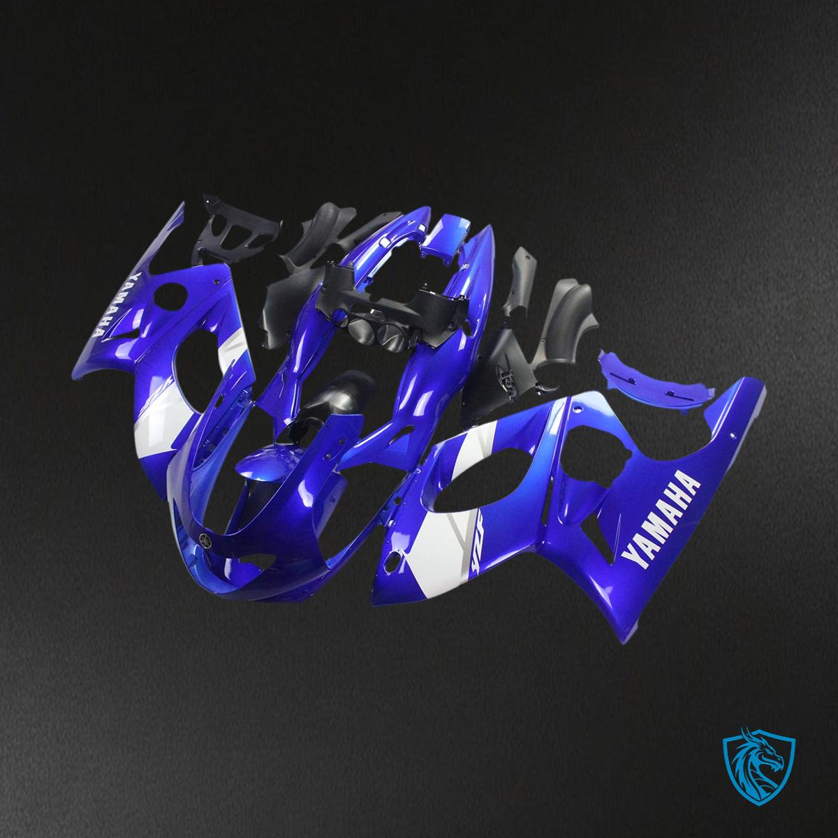 Yamaha YZF600R (1996-2007) Thundercat Blue & White - Custom ABS Fairing Kit