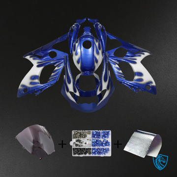 Yamaha YZF 600R (1996-2007) Thundercat Blue & White - MERGEment Motorcycle Fairings Kit