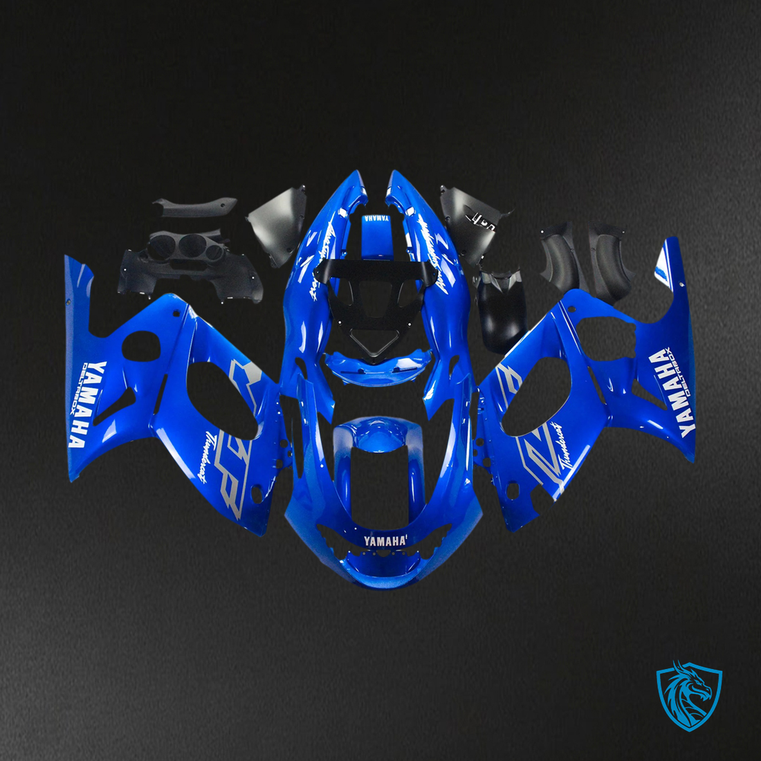 Yamaha YZF 600R (1996-2007) Thundercat Blue & White - Custom ABS Fairing Kit