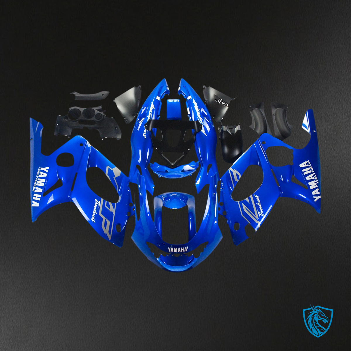 Yamaha YZF 600R (1996-2007) Thundercat Blue & White - Custom ABS Fairing Kit
