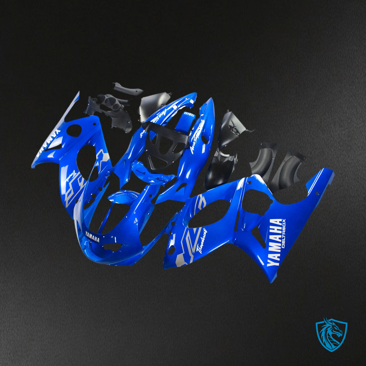 Yamaha YZF 600R (1996-2007) Thundercat Blue & White - Custom ABS Fairing Kit