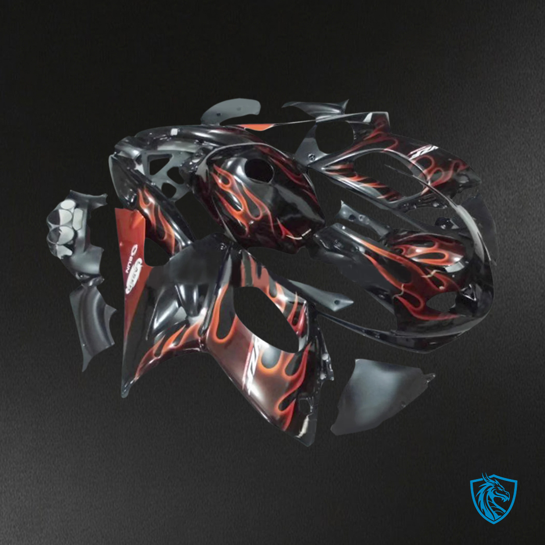 Yamaha YZF 600R (1996-2007) Thundercat Glossy Black - Custom ABS Fairing Kit