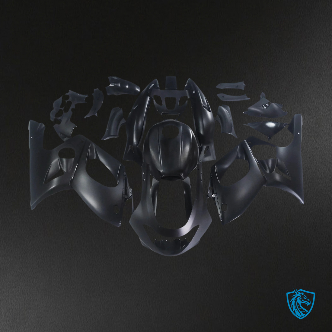 Yamaha YZF 600R (1996-2007) Thundercat Matte Black - Fairing Kit | ABS Bodywork