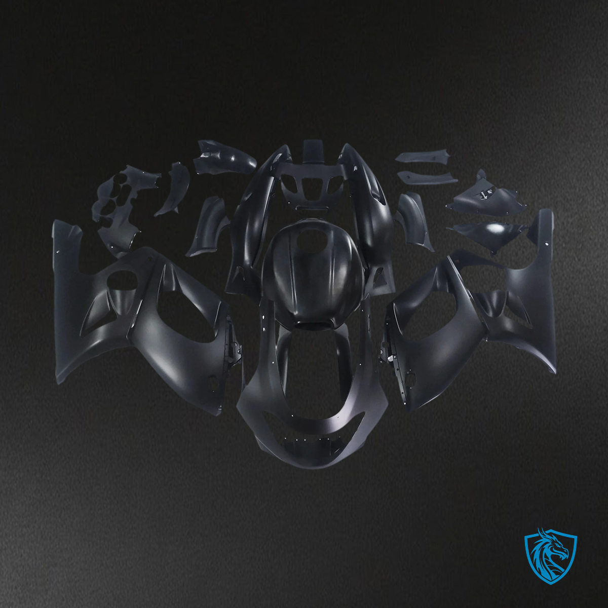 Yamaha YZF 600R (1996-2007) Thundercat Matte Black - Fairing Kit | ABS Bodywork