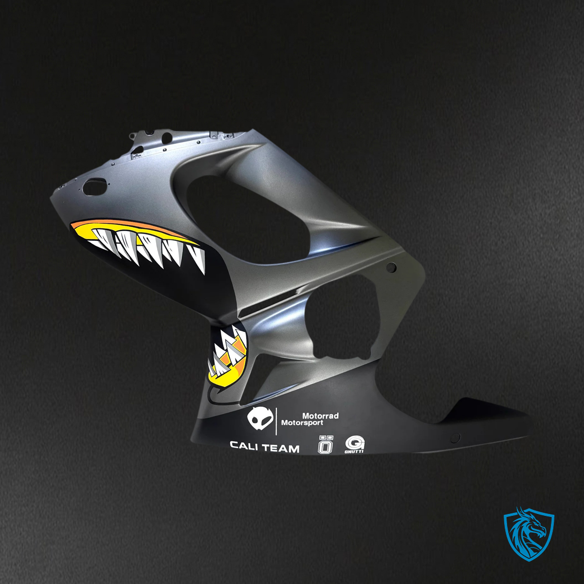 Yamaha YZF 600R (1996-2007) Thundercat Matte Gray & Black - MERGEment Motorcycle Fairings Kit