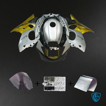 Yamaha YZF 600R (1996-2007) Thundercat Silver, Black & Gold Fairing Kit - Aftermarket ABS Bodywork