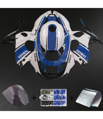 Yamaha YZF 600R (1996-2007) Thundercat White, Black & Blue - Fairing Kit | ABS Bodywork