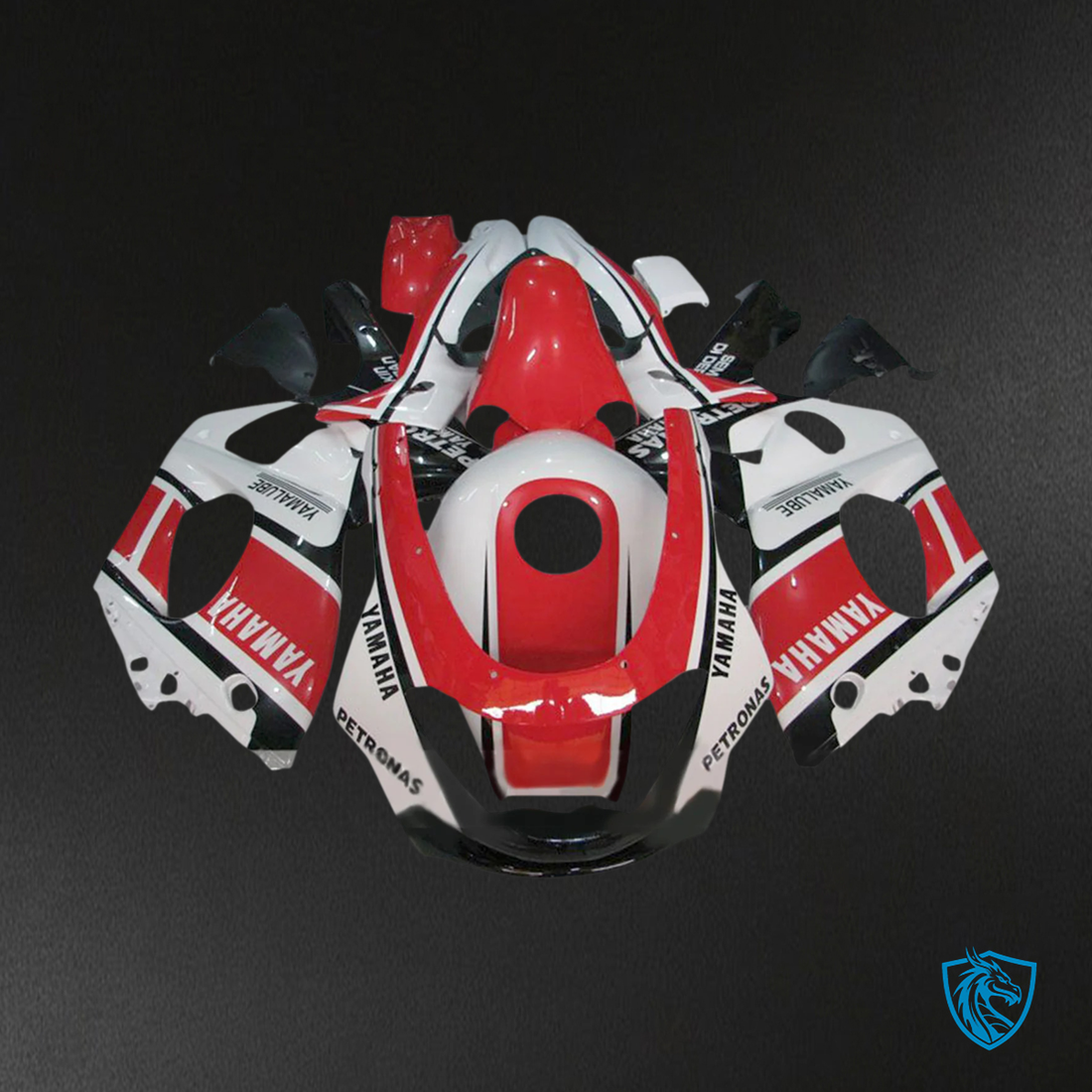 Yamaha YZF 600R (1996-2007) White, Black & Red - Custom ABS Fairing Kit