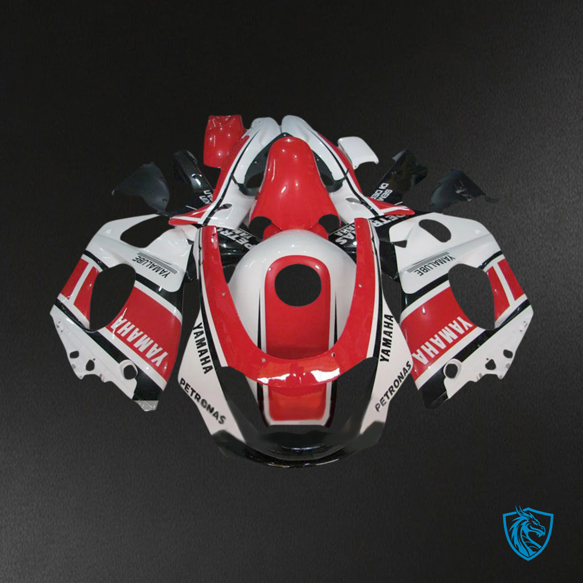 Yamaha YZF 600R (1996-2007) White, Black & Red - Custom ABS Fairing Kit