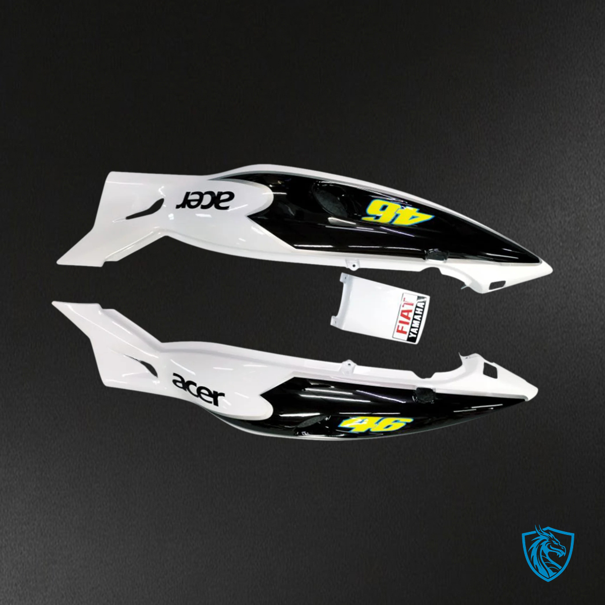 Yamaha YZF 600R (1996-2007) Thundercat White & Blue - MERGEment Motorcycle Fairings Kit