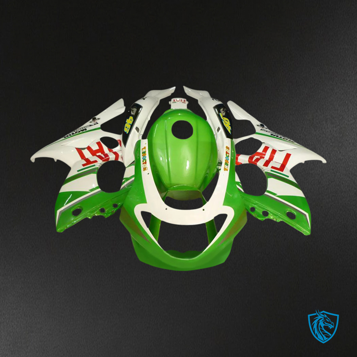 Yamaha YZF 600R (1996-2007) Thundercat White, Light Green & Red - MERGEment Motorcycle Fairings Kit