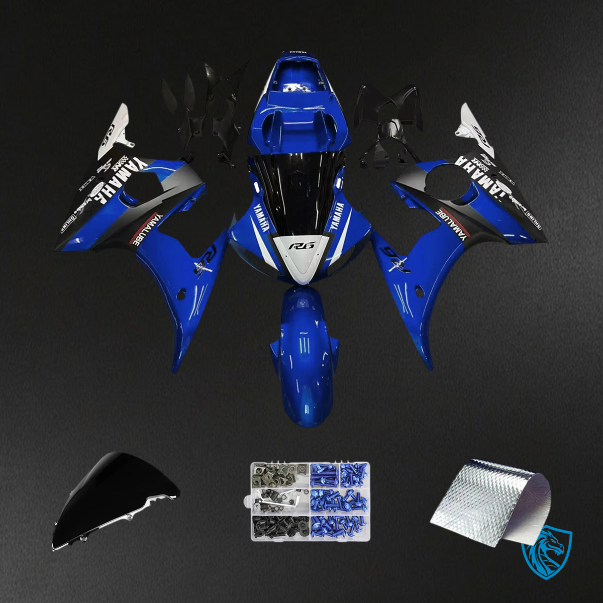 Yamaha YZF 600 R6 2005 Bodywork Plastic ABS fit Fairing Kit