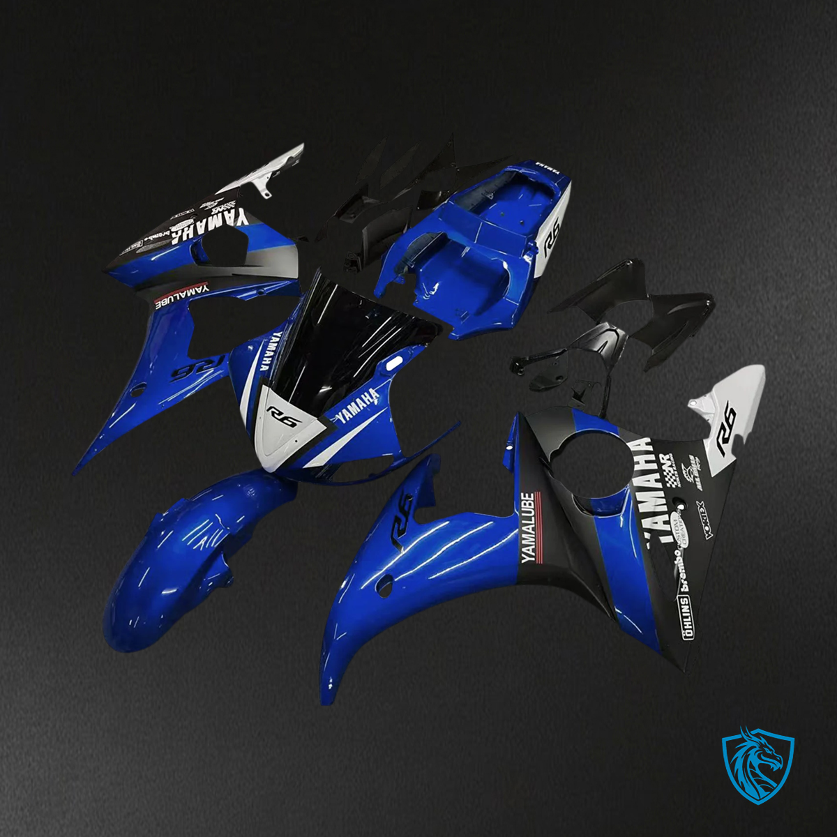Yamaha YZF 600 R6 2005 Bodywork Plastic ABS fit Fairing Kit