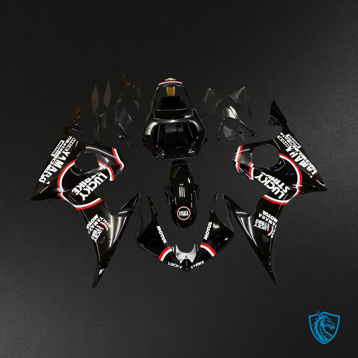 Yamaha YZF 600 R6 2005 Black - MERGEment Motorcycle Fairing Kit