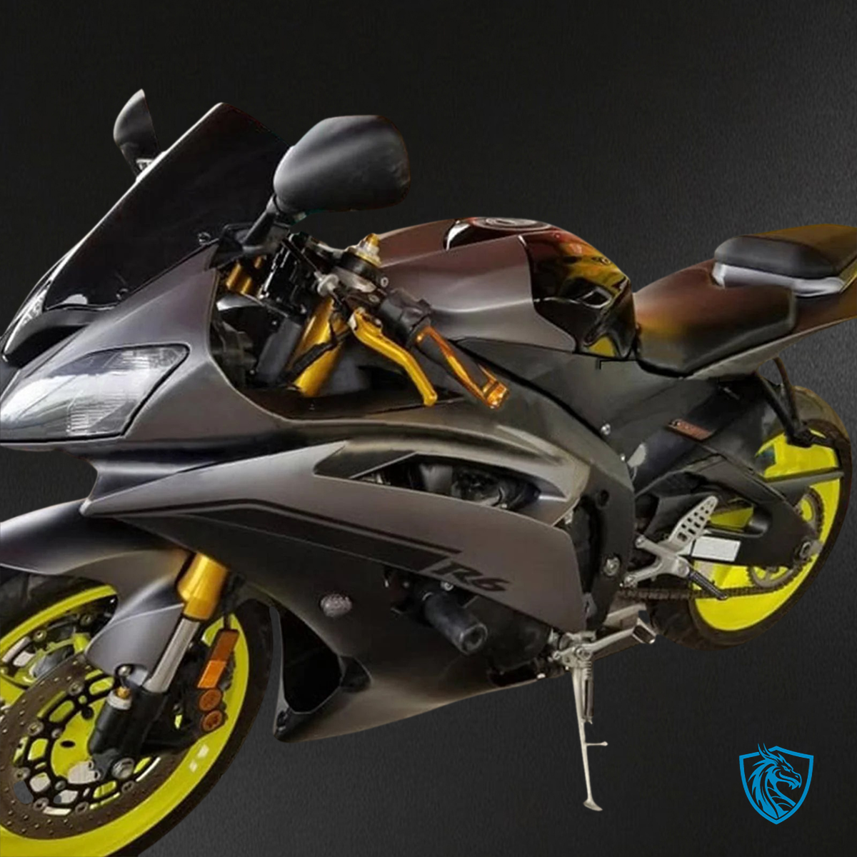 Yamaha YZF 600 R6 (2008-2016) Matte Black Fairing Kit - ABS Bodywork