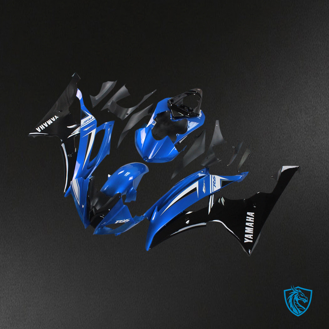 Yamaha YZF 600 R6 (2008-2016) Blue & Black - MERGEment  Fairing Kit