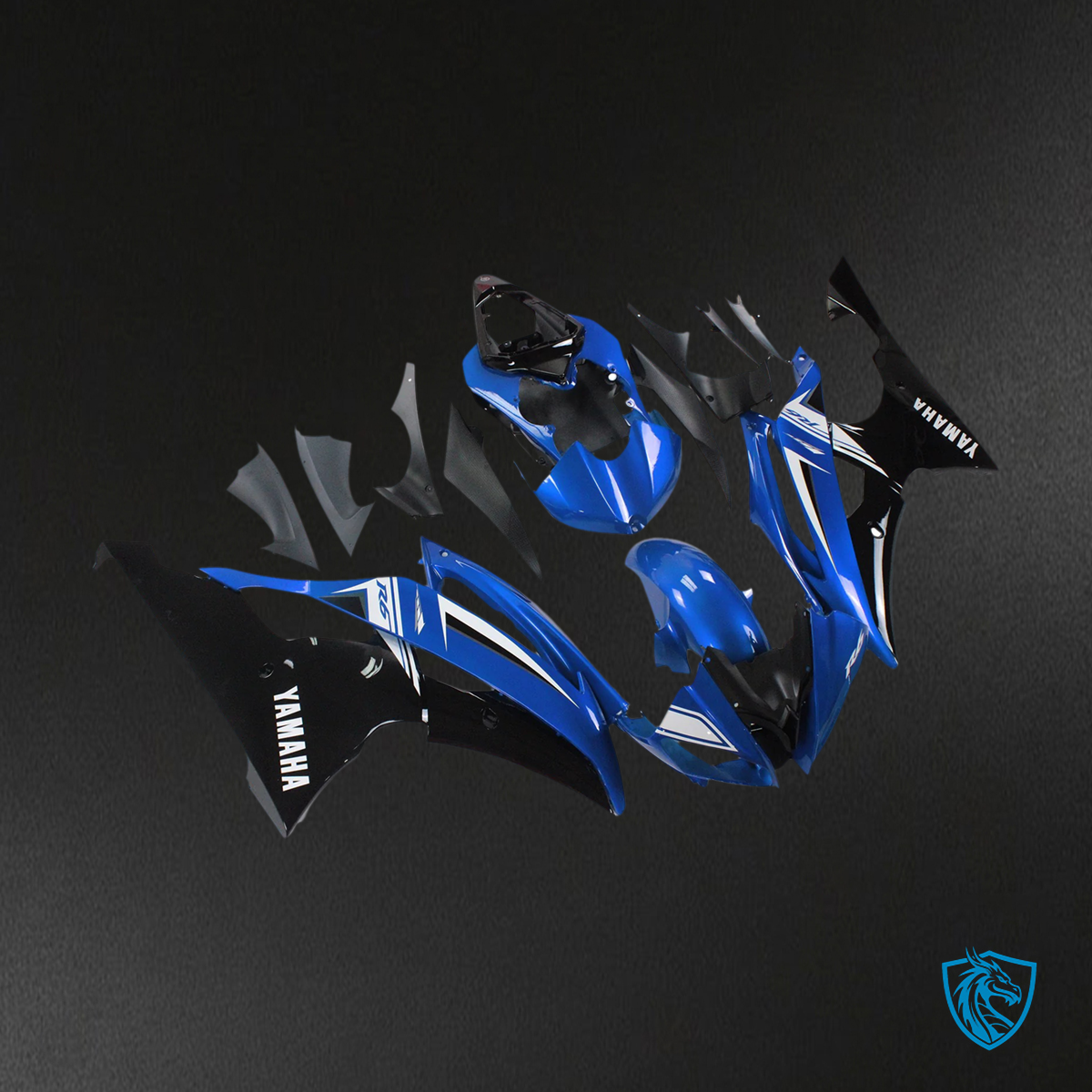 Yamaha YZF 600 R6 (2008-2016) Blue & Black - MERGEment  Fairing Kit
