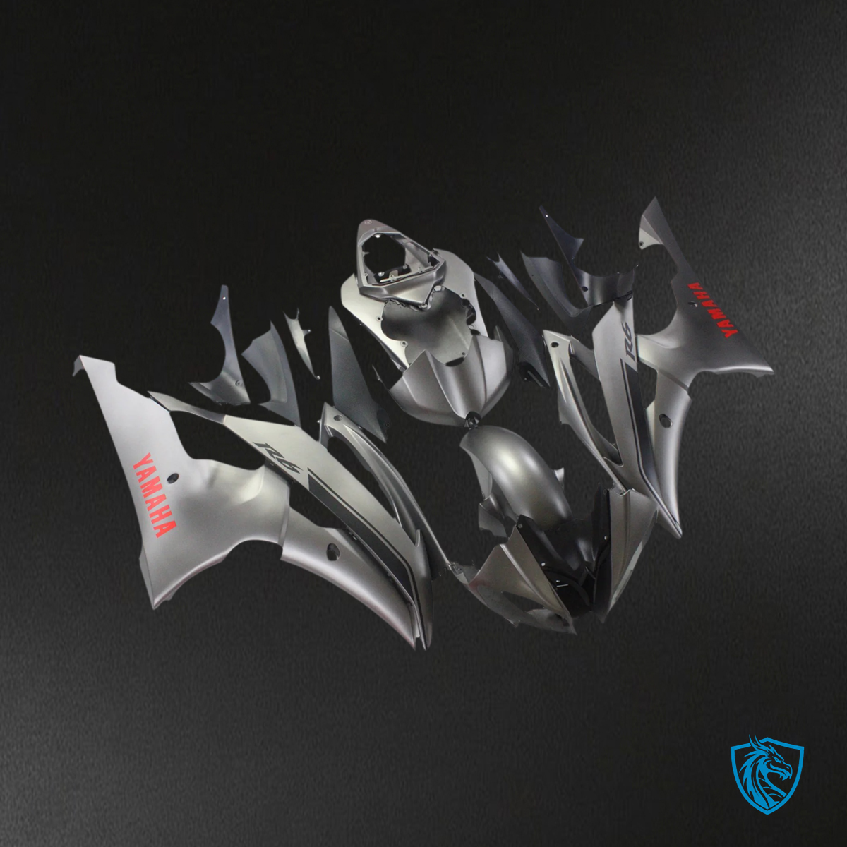 Yamaha YZF 600 R6 (2008-2016) Gray - Custom ABS Fairing Kit