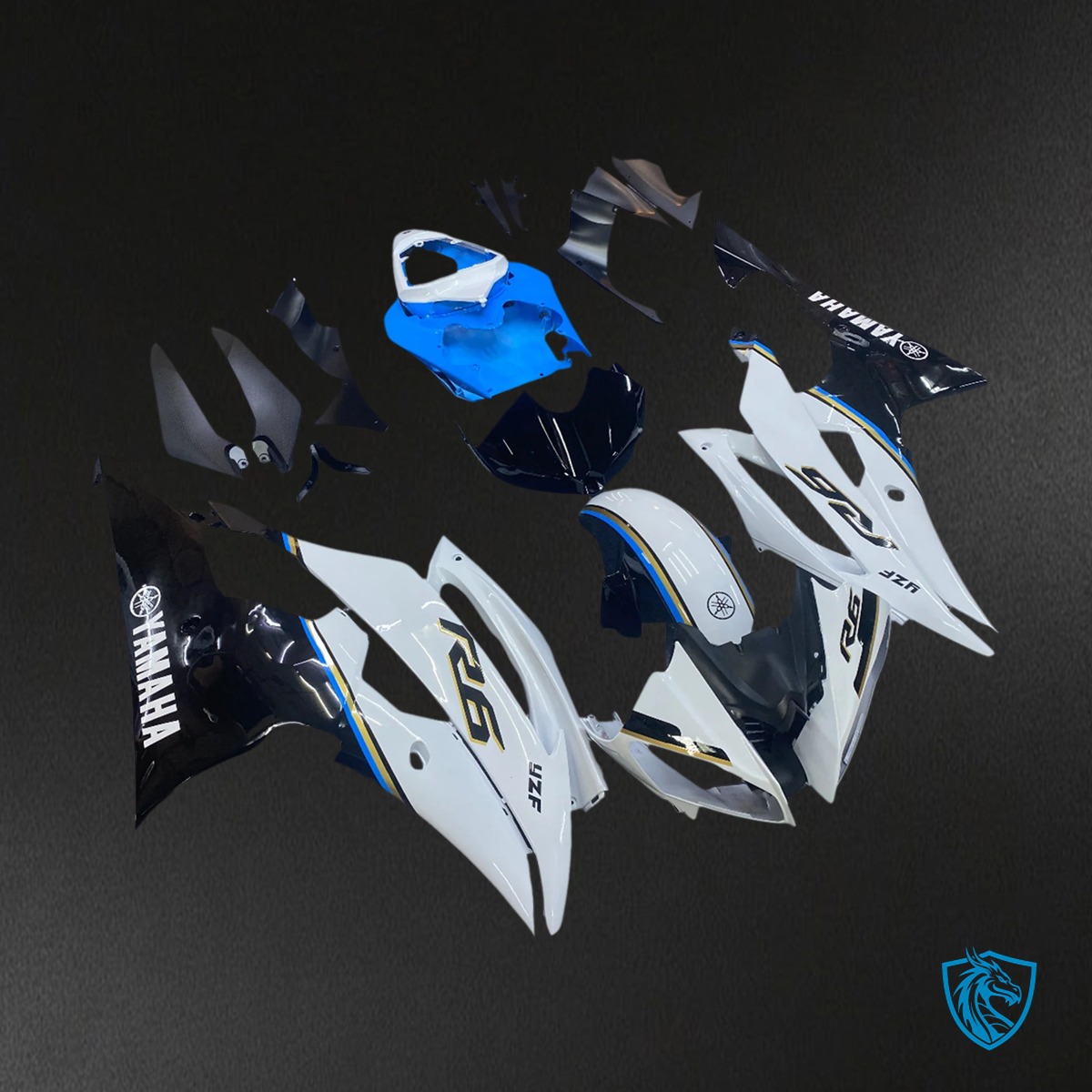 Yamaha YZF 600 R6 (2008-2016) Injection Fairing Kit Bodywork Plastic ABS fit