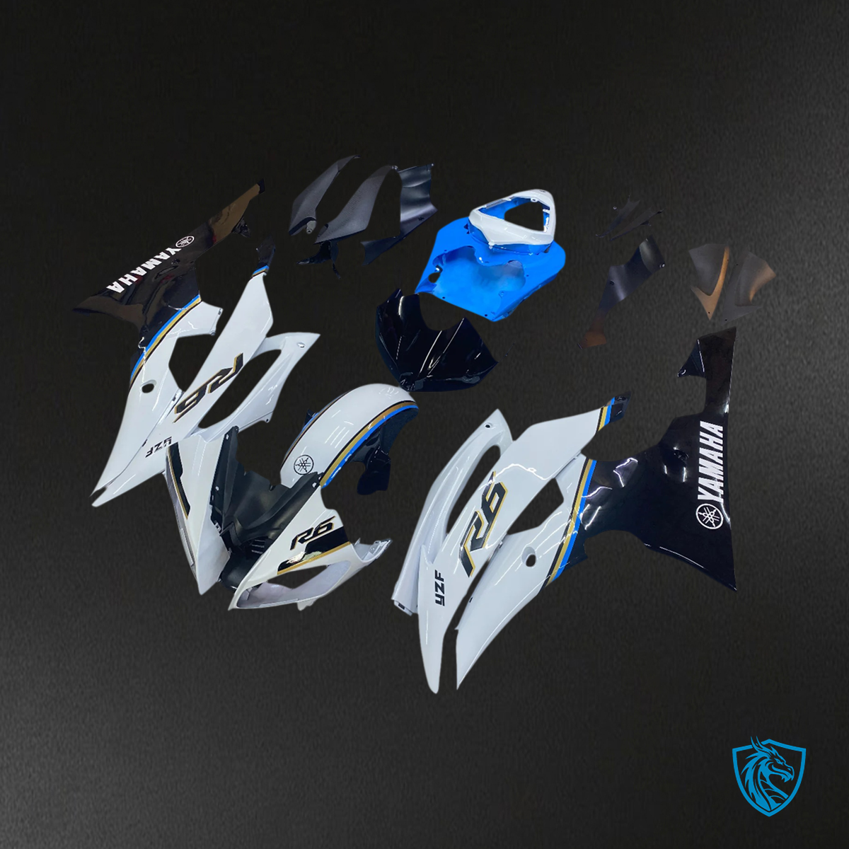 Yamaha YZF 600 R6 (2008-2016) Injection Fairing Kit Bodywork Plastic ABS fit