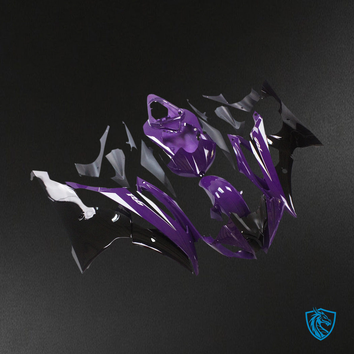 Yamaha YZF 600 R6 (2008-2016) Purple & Black - MERGEment Fairing Kit
