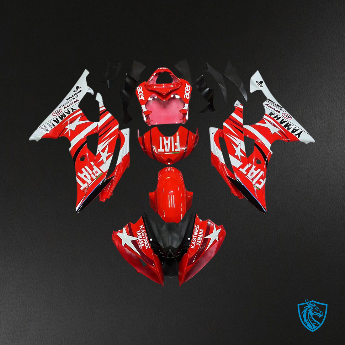 Yamaha YZF 600 R6 (2008-2016) Red - Custom ABS Fairing Kit
