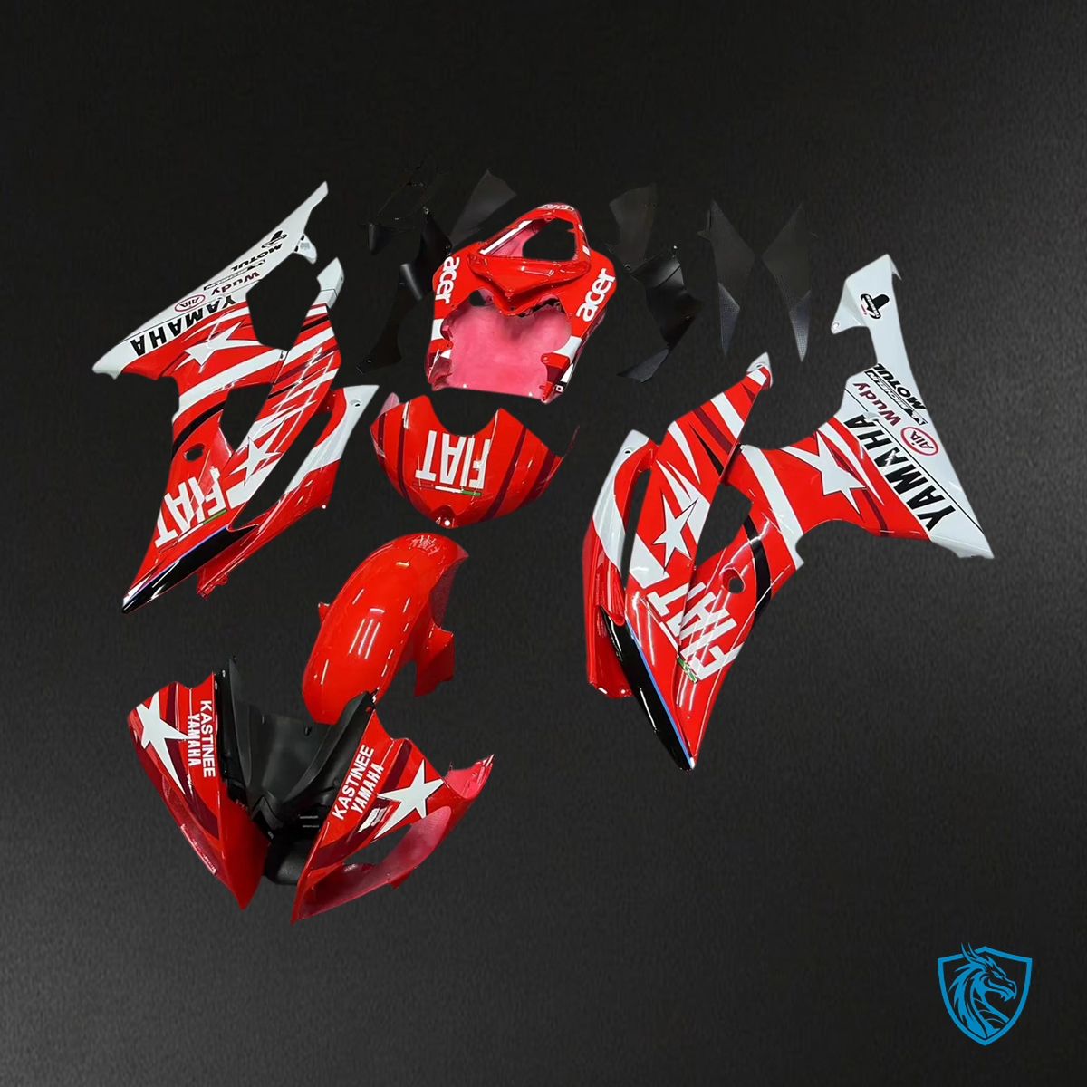Yamaha YZF 600 R6 (2008-2016) Red - Custom ABS Fairing Kit
