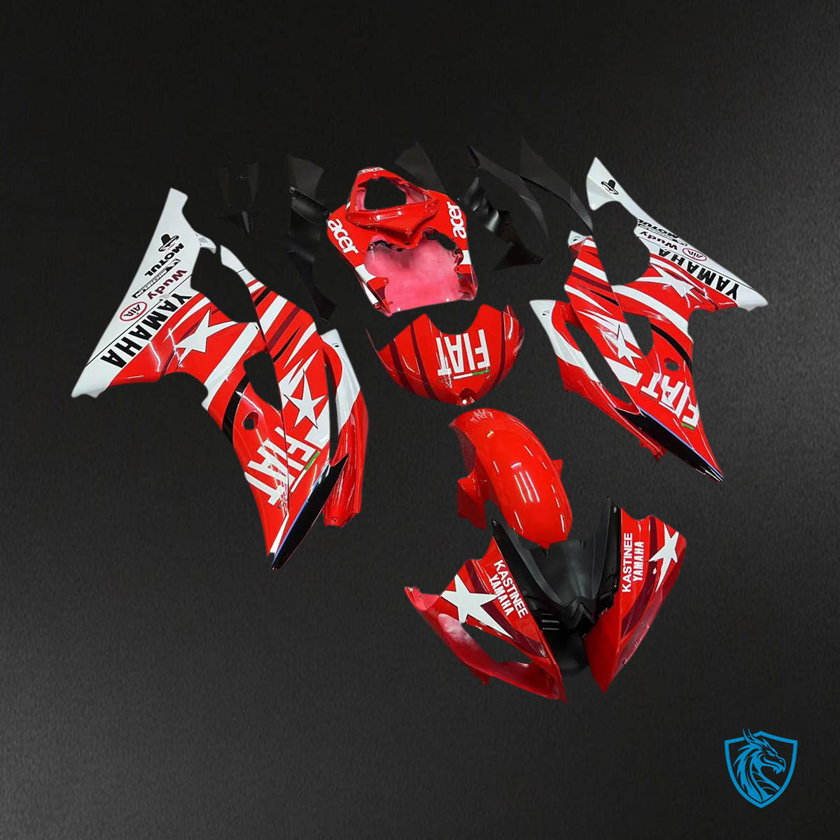 Yamaha YZF 600 R6 (2008-2016) Red - Custom ABS Fairing Kit