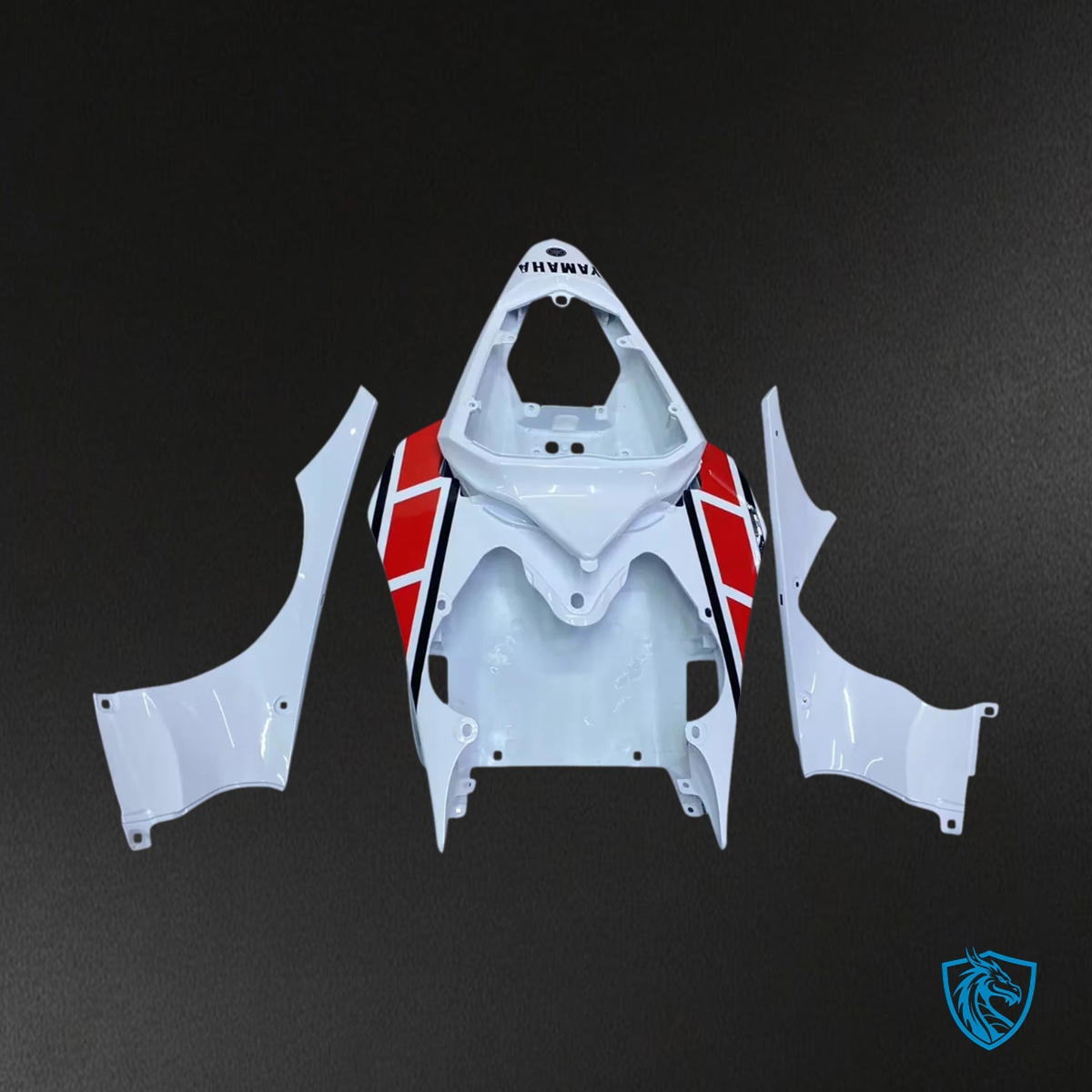 Yamaha YZF 600 R6 (2008-2016) White & Red - MERGEment Fairing Kit