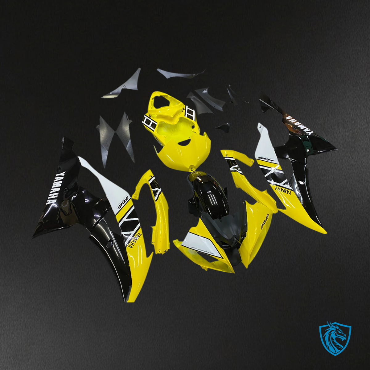Yamaha YZF 600 R6 (2008-2016) Yellow & Black - Custom Fairing Kit