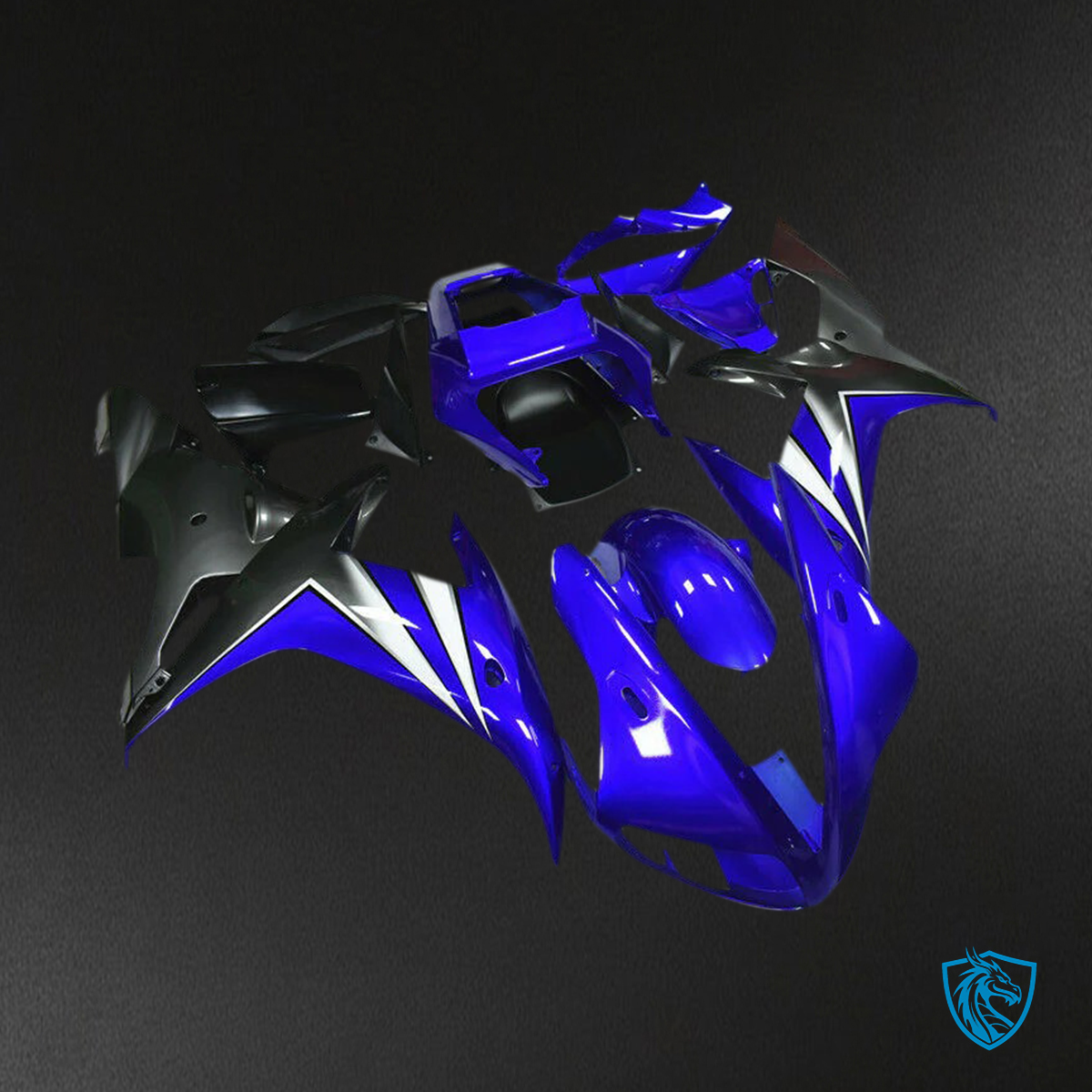 Yamaha YZF R1 (2002-2003) Gloss Blue - Custom ABS Fairing Set