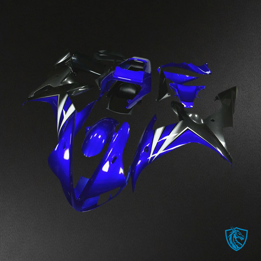 Yamaha YZF R1 (2002-2003) Gloss Blue - Custom ABS Fairing Set