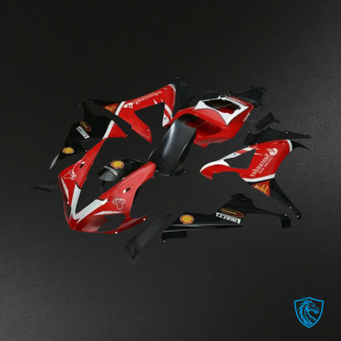 Yamaha YZF R1 (2002-2003) Black & Red Fairing Kit | Aftermarket ABS Bodywork