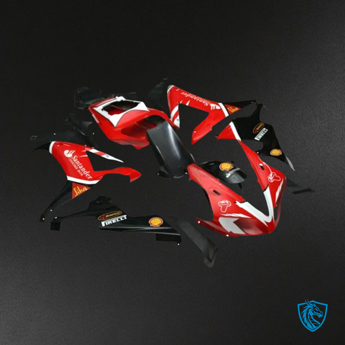 Yamaha YZF R1 (2002-2003) Black & Red Fairing Kit | Aftermarket ABS Bodywork