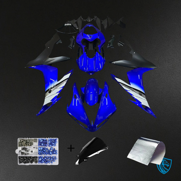 Yamaha YZF R1 (2004-2006) Blue & Black Custom Fairing Set | ABS Bodywork